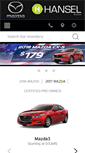 Mobile Screenshot of hanselmazda.com